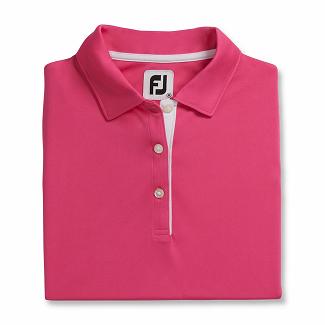 Women's Footjoy ProDry Golf Shirts Pink NZ-608792
